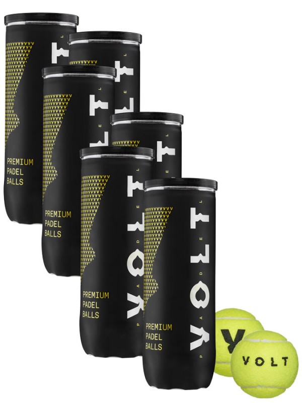 6 x Padel žoge Volt Premium