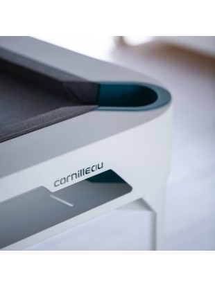 Cornilleau Hyphen biljard miza – bela z light grey podlogo